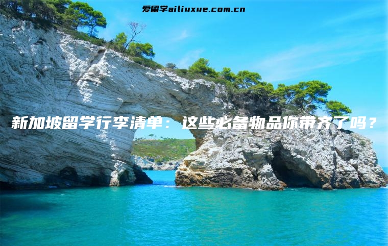 新加坡留学行李清单：这些必备物品你带齐了吗？