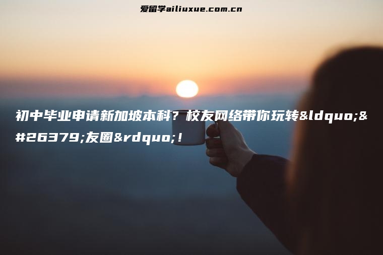 初中毕业申请新加坡本科？校友网络带你玩转“朋友圈”！