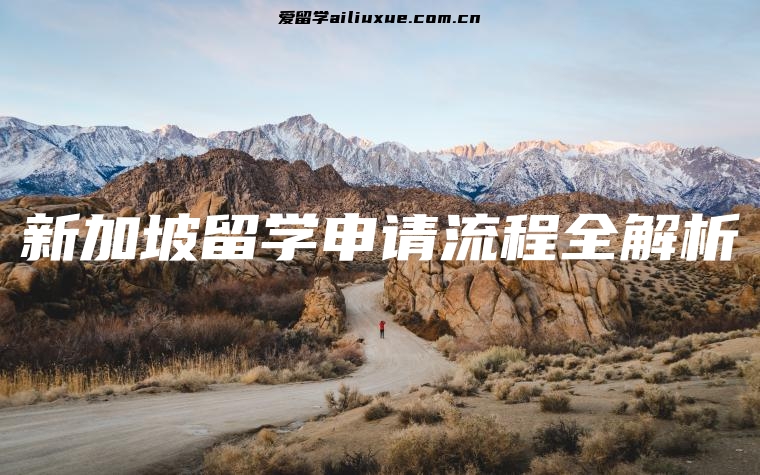 新加坡留学申请流程全解析