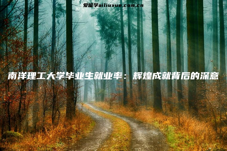 南洋理工大学毕业生就业率：辉煌成就背后的深意