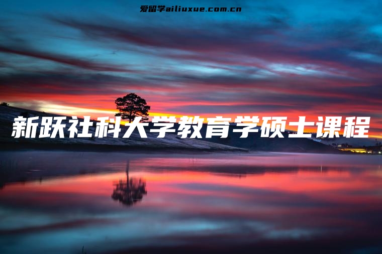 新跃社科大学教育学硕士课程
