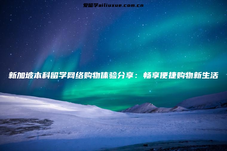 新加坡本科留学网络购物体验分享：畅享便捷购物新生活