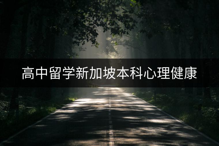 高中留学新加坡必知！本科心理健康支持全攻略，守护心灵健康