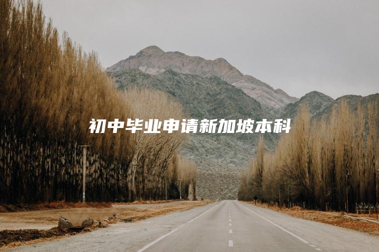 初中毕业申请新加坡本科