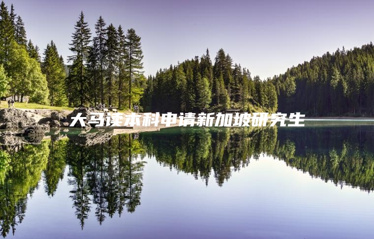 大马读本科申请新加坡研究生