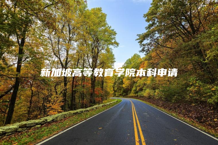 新加坡高等教育学院本科申请