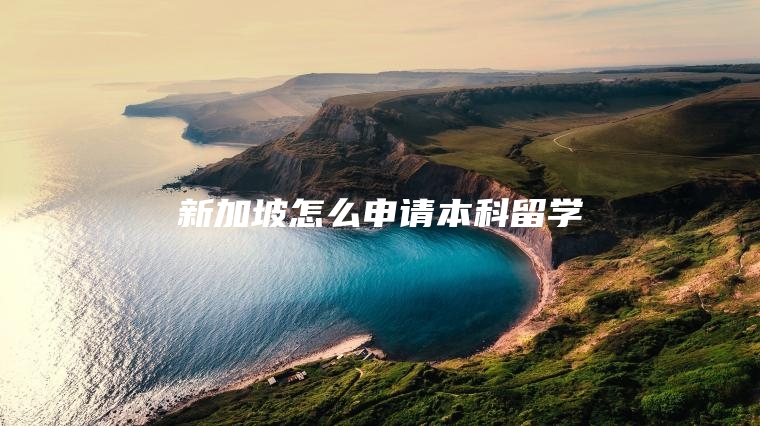 新加坡怎么申请本科留学