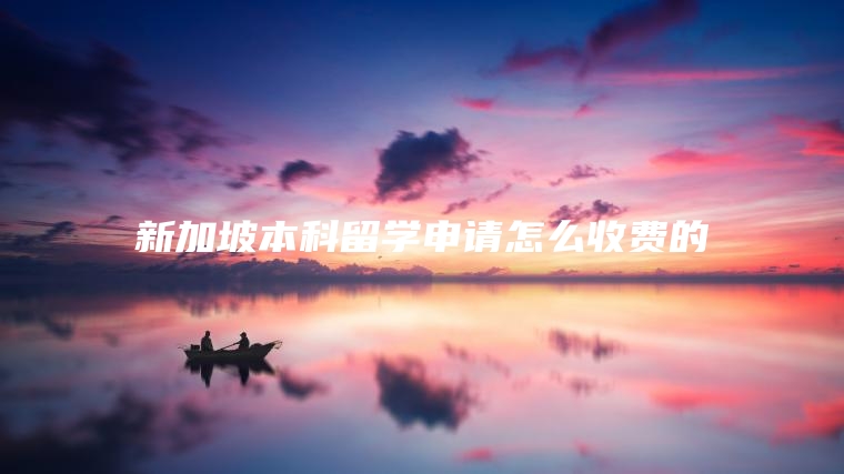 新加坡本科留学申请怎么收费的