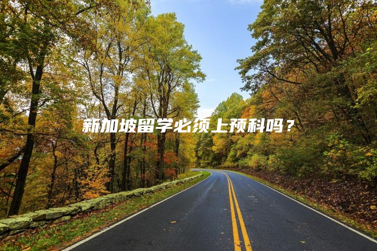 新加坡留学必须上预科吗？