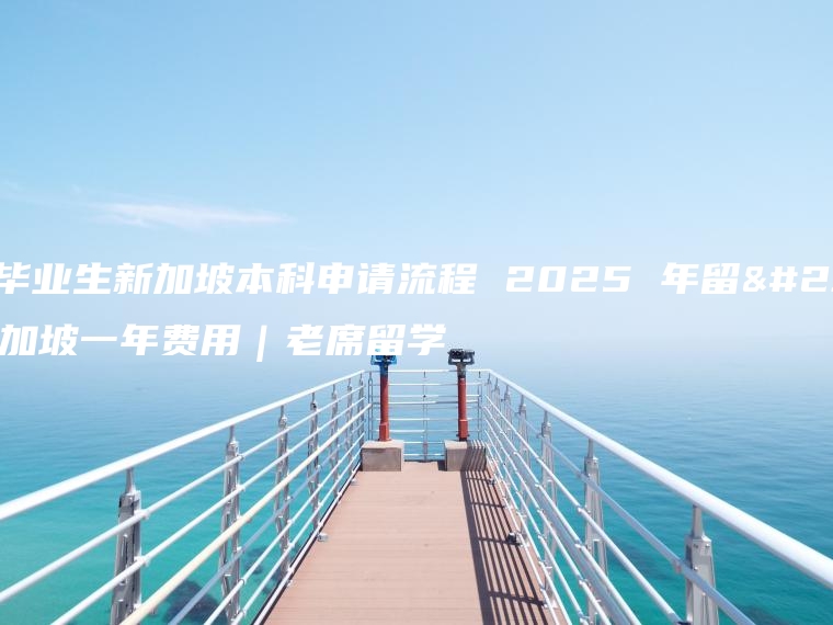 初中毕业生新加坡本科申请流程 2025 年留学新加坡一年费用｜老席留学